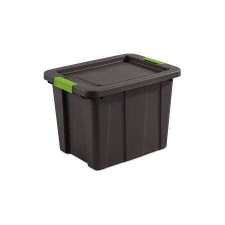 Sterilite Sterilite 18 Gallon Latch & Carry Tuff1 Tote 15253V06 Flat Gray 23" x 17-1/4" x 16-5/8" 15253V06